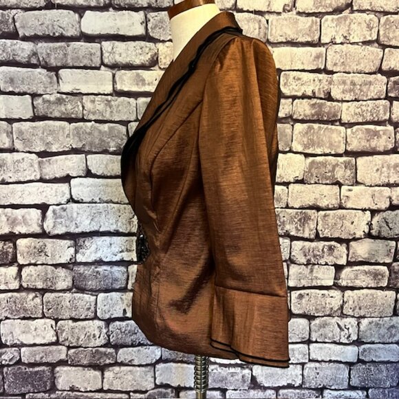 J.R. Nites Bronze & Black Jacket & Matching Tank Size 10 - Picture 4 of 11